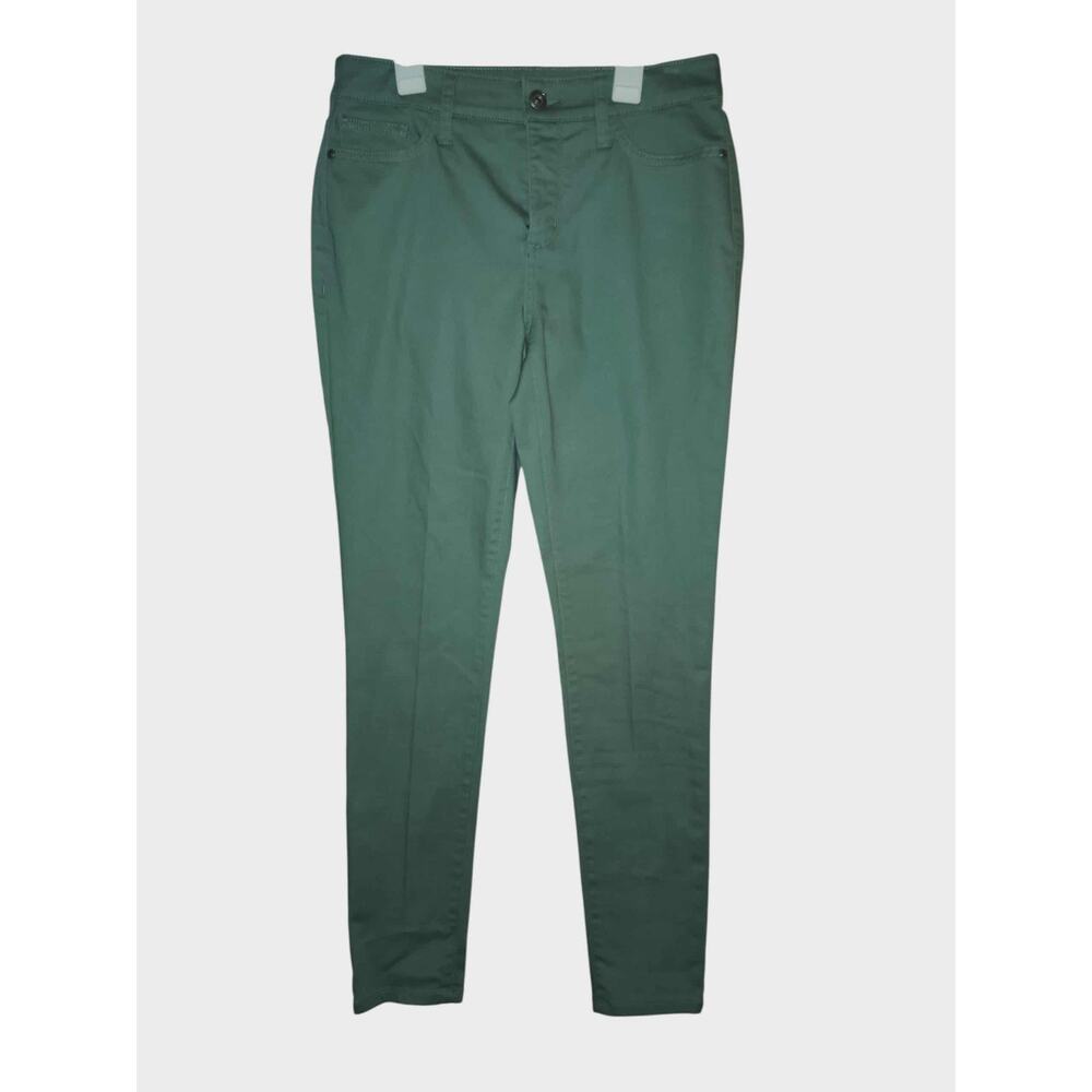 St John's Bay Women's Jeans, Size 4, Straight Leg, Stretch, Moss Green‎